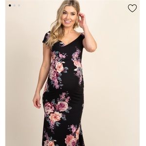 Pinkblush Maxi Floral Maternity Dress